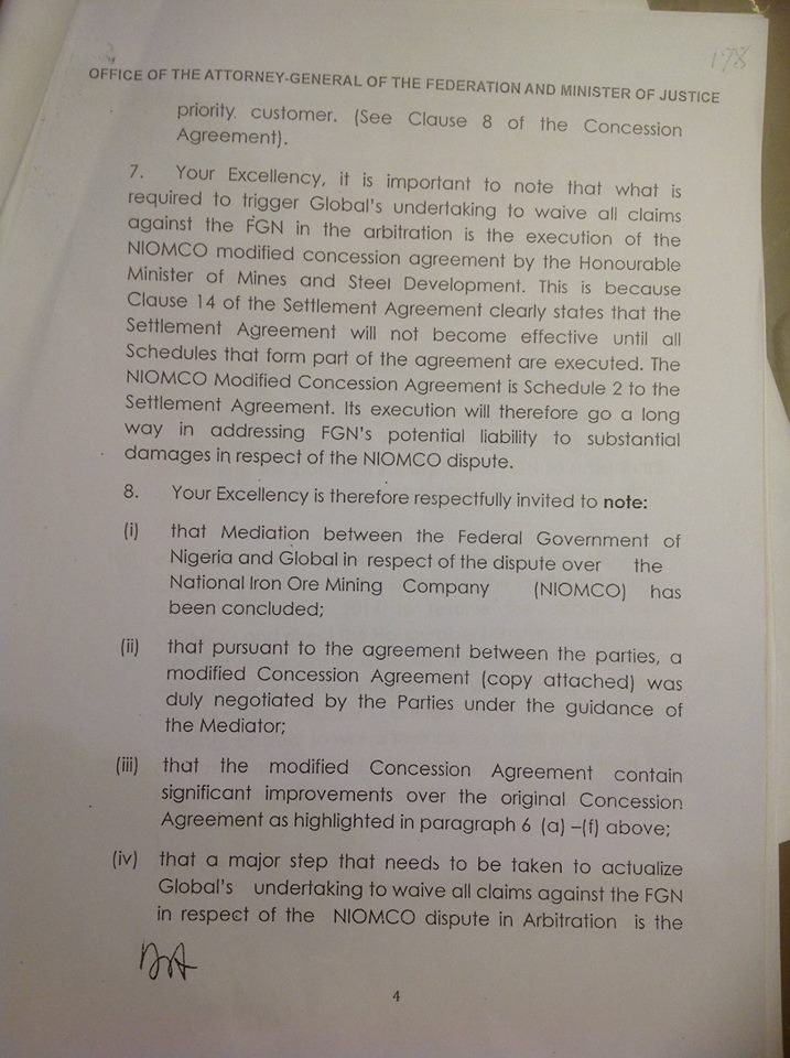 Copies of the controversial contract
